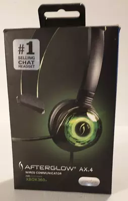 AFTERGLOW AX.4 Wired Communicator Chat Headset For Xbox 360 By PDP Original Box. • $24.99