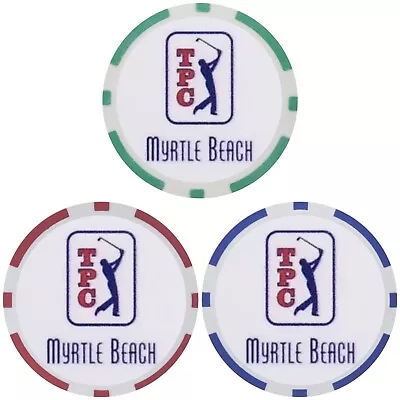 (3) TPC Myrtle Beach - Poker Chip Golf Ball Marker • $24