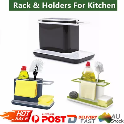 Kitchenware Organizer Bathroom Kitchen Sink Caddy Tidy Storage Holder Shelf AU • $19.89