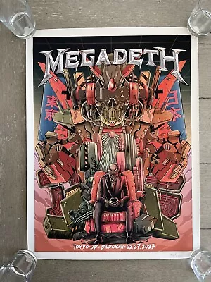 Megadeth Budokan Tokyo Japan 18x24 Poster 73/200 Limited Edition 200 In The USA • $250
