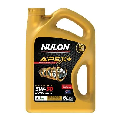 Nulon APEX+ 5W-30 Long Life Engine Oil 6L Full Synthetic APX5W30D1-6 • $58.89
