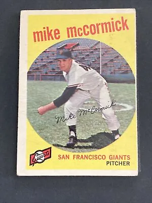1959 Topps San Francisco Giants Baseball Card #148 Mike McCormick • $2.92