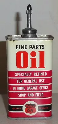 Variety #1 - NOS PHILLIPS 66 Lead Top 4 Oz Oil Can - Old Vintage Handy Oiler Tin • $20.50