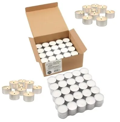 Stonebriar 6-7 Hour Long Burning Unscented Tea Light Candles White 100 Pack • $21.56