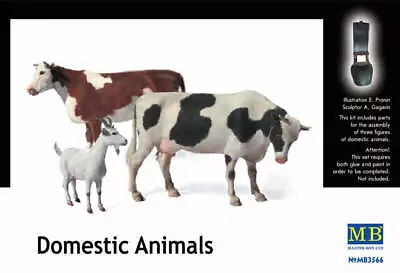 MasterBox 1/35 Domestic Animals ( 2 Cows 2 Goats ) MB3566 • $9.99