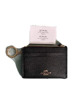 £38 • Buy Coach Black Leather Card Holder Bnwt
