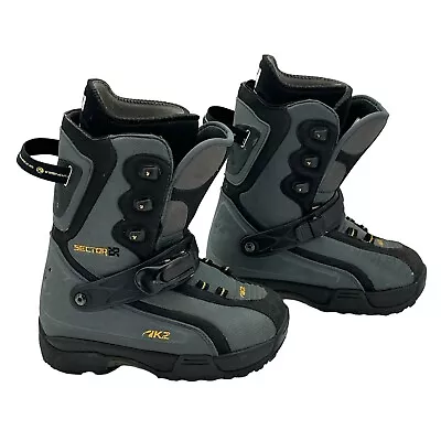 K2 Sector Clicker Step In Snowboard Boots Black Gray Mens Size 6 US  24 Mondo • $39.99