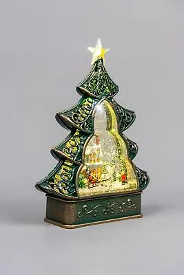 Christmas Nativity Scene Tree Globe Musical Light Up Glittering Xmas Home Decor • £30.80