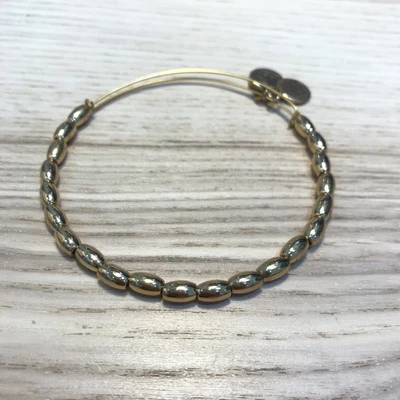 $69 • Buy ALEX AND ANI Classic Jordan Beaded Bangle Bracelet Shiny Gold