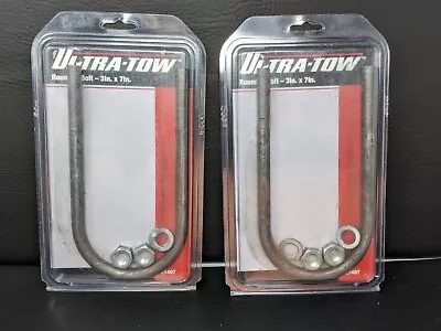 $14.99 • Buy Set Of 2 Ultra Tow Galvanized U-Bolt Round 1/2  Dia - 3   X 7  #21497 