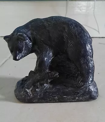 Bear Sculpture Canadian Soap Stone? Carving AL Wolf • £7.50