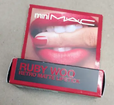 *Mini MAC Ruby Woo Retro Matte Lipstick 707 .06 Oz # 7835 • $14.98