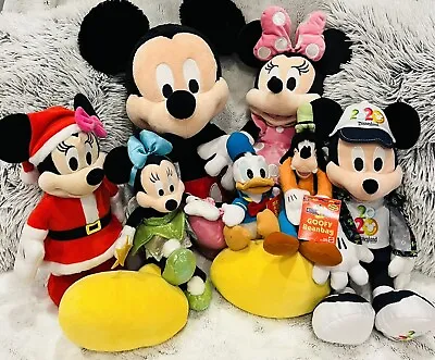 Walt Disney Mickey And Minnie Mouse And Friends Plush Lot Of 7;Disneyland • $35