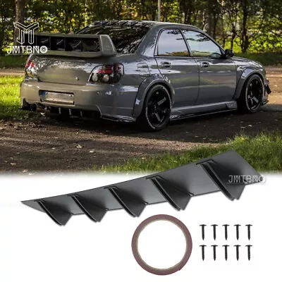 For Subaru 2004-2020 Car Rear Diffuser Bumper Fins Spoiler Lip Splitter Chin Lip • $49.08