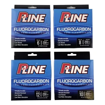 P-Line Soft Fluorocarbon Filler Fishing Spool 6lb 8lb 10lb 12lb 250yd Clear • $14.95