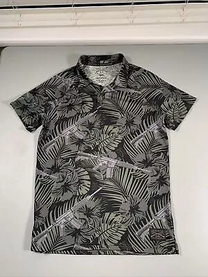 Grunt Style Men’s Shirt Size S Polo All Over Print Tropical Firearm • $19.99