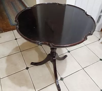 Vintage  Tilt Top Table. • $95