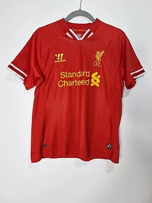 Liverpool Home Football Shirt 2013-2014 Size 16 Years Boys Football Red Warrior • £14.99