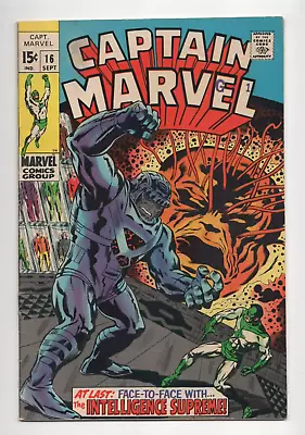 Captain Marvel #16 4.0 (OW/W) VG Marvel Comics 1969 Silver Age • $15