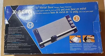 X-ACTO 12” Metal Base Rotatory Paper Trimmer 14 Sheets 3 Blades 12x7 (26512) • $30