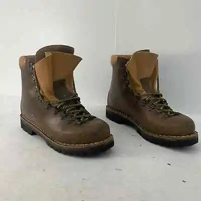 Vintage Vibram Brown Leather Combat Boots Men's Size 11 • $89.10