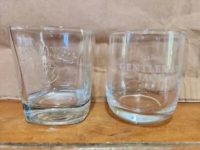 Jack Daniels Old No 7 Embossed Glass & Gentleman Jack Glass Whisky Free Post  • $20