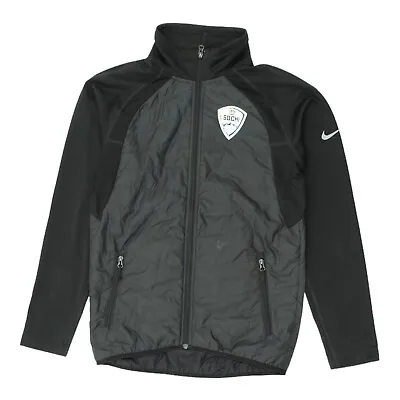 Sochi 2014 Winter Olympics Nike Mens Black Quilted Jacket | Vintage Sportswear • £30