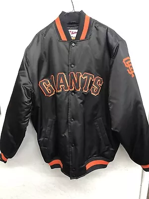 Vintage  Majestic Jacket MLB San Francisco Giants LARGE Like Starter Chalkline • $169.95