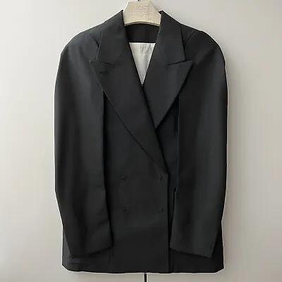 H&M X Maison Martin Margiela Black Double Breasted Jacket Blazer Size 34 US 4 • $180