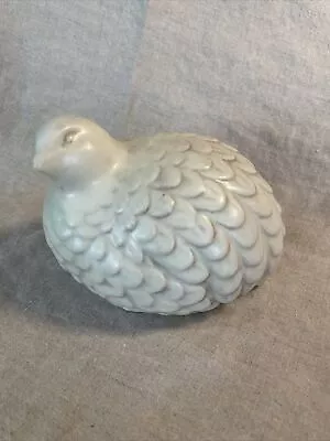 Vintage Ceramic Decorative Quail Pheasant Bird Figurine Ivory Handmade • $16