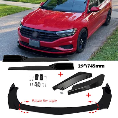 For VW Jetta MK6 MK7 Front Bumper Lip Spoiler Splitter Chin Body Kit+Side Skirts • $56.99