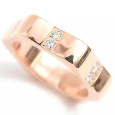 MONTBLANC 4810 Collection White Star Motif Diamond Ring #52 Pink Gold 750PG #078 • $1186.88