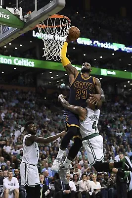 $20 • Buy Cleveland Cavaliers Lebron James Dunking On Isaiah Thomas Poster (24x36) Inches