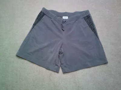 J. Jill  Shorts Womens Medium Gray Drawstring Embroidered • $18.89