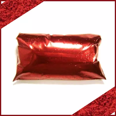 6oz / 177ml Blaze Red .015  Metal Flake Bulk Metallic Paint Additive Metalflake • $16.99