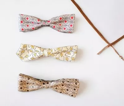 Vintage 1950s Mens Arrow And Rust Resistant Clip On Bow Tie Lot Of 3 • $25.49