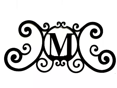 Iron Metal Letter M Personalized Initial Name Wall Art Decoration Minor Defect • $24.29
