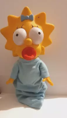 Maggie Simpson 1990 TM Vinyl Body And Head Pacifier Matt Groening Approx 9  Tall • $14.45