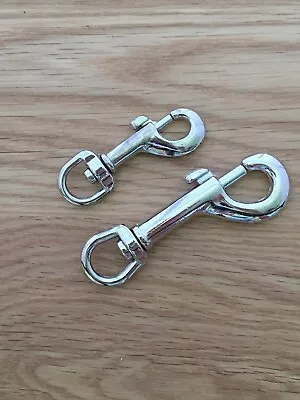 10mm 3/8  Trigger Swivel Snap Hook Clip Nickel Nickle Dog Lead Handbag Clips  • £9.60