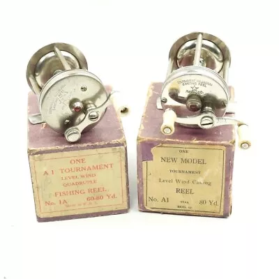 Lot Of 2 Star Reel Co. Vintage Casting Reels. W/ Boxes. • $350