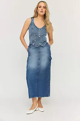 LTS Tall Womens Denim Waistcoat • £31