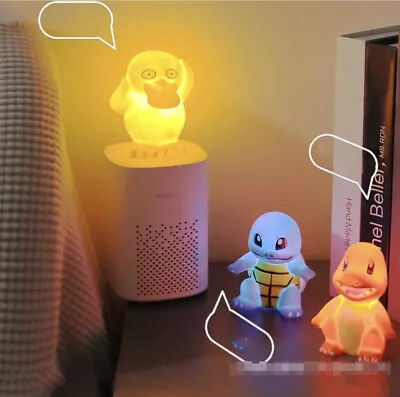 £7.99 • Buy Pokemon Night Bedside Light Bedroom LED Kids Gift Squirtle Charmander Psyduck