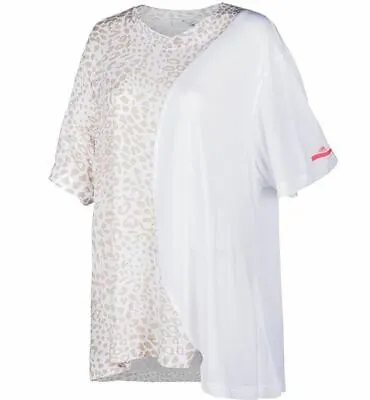 Stella McCartney Adidas ESS Graphic Tee White Print Size Medium NEW $85 SALE • $38