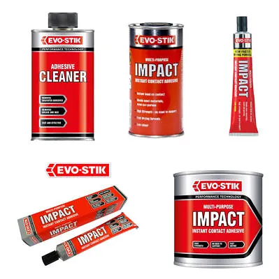 £12.95 • Buy Evo-Stik Impact Adhesives And Adhesive Cleaner Multi Purpose Instant Contact