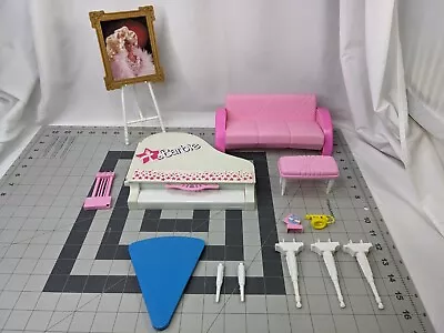 Mattel Barbie Grand Piano Sofa Table Framed Picture Lot • $69.95