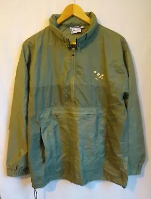 Disneyland Paris Pullover Anorak 1/2 Zip Water-Resistant Kagool In Green Size M • £11.95