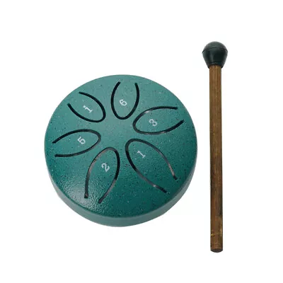 Steel Tongue Drum 3 Inch 6 Notes Percussion Instrument Balmy Drum With Drum I6A8 • $12.52