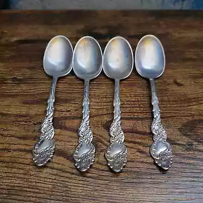 4 Teaspoons ~ 1847 Rogers Bros ~ XS Triple ~ Silver-plated ~ Vintage • $16