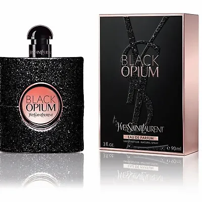 YSL Black Opium Eau De Parfum Yves Saint Laurent Spray 3.0oz New With Sealed Box • £51.59