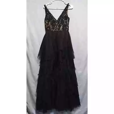 Aidan Mattox Black Maxi Dress • $55